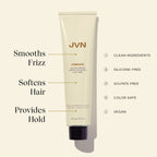 JVN silicone free curl cream packaging displaying the official brand labeling.