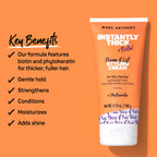 Marc Anthony volumizing styling cream for fine flat hair texture close up.