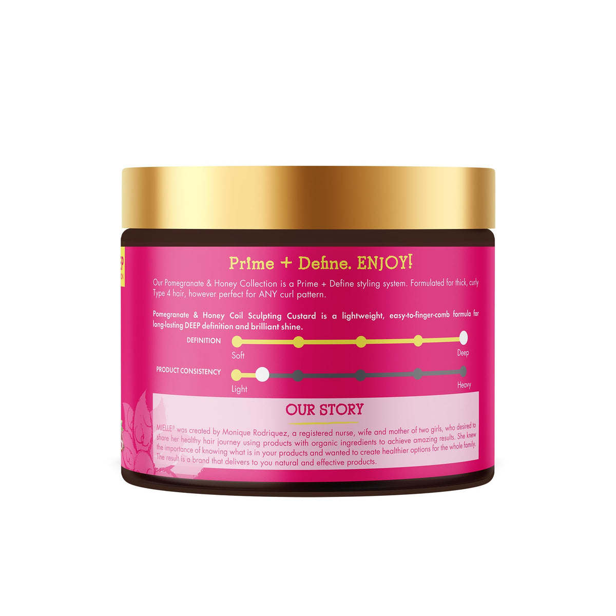 Mielle Organics Pomegranate and Honey collection hair cream for long lasting twist outs