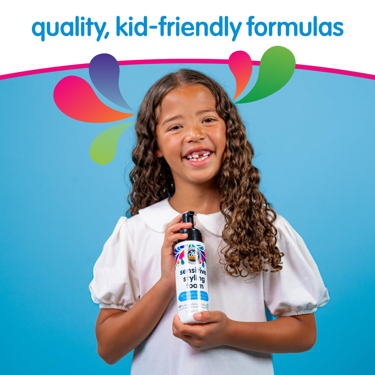 Rosemary infused gentle hair foam for children