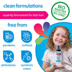 Lightweight styling foam for toddlers with curly hair