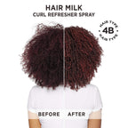 Carol's Daughter Hair Milk styling spray showing agave and almond oil ingredients
