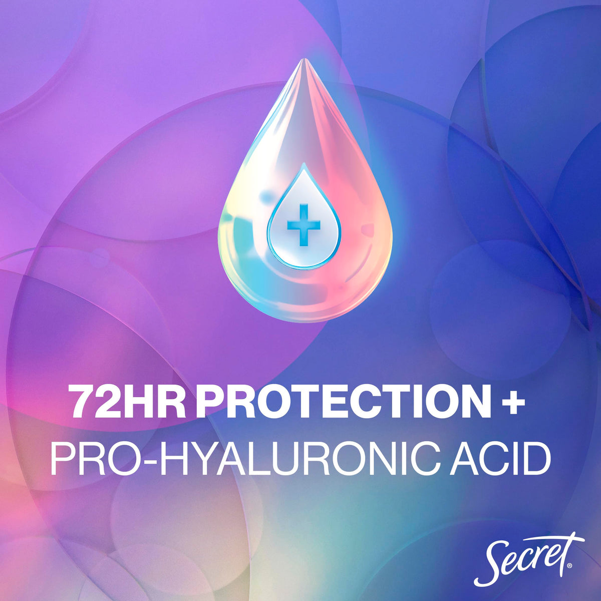 Secret pH balancing minerals clear gel deodorant back label ingredients