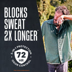 Right Guard 72-hour odor control men's deodorant packaging details