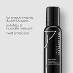 Shu Uemura Kaze Wave curl mousse back label showing ingredients and instructions