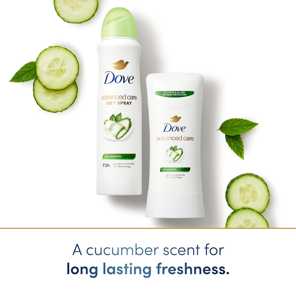 Premium Dove alcohol free moisturizing antiperspirant dry spray bundle