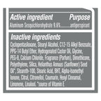 Dove Men Care cruelty free non irritant antiperspirant stick packaging details