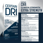 Certain Dri clinical solid antiperspirant showing the twist-up mechanism and product texture