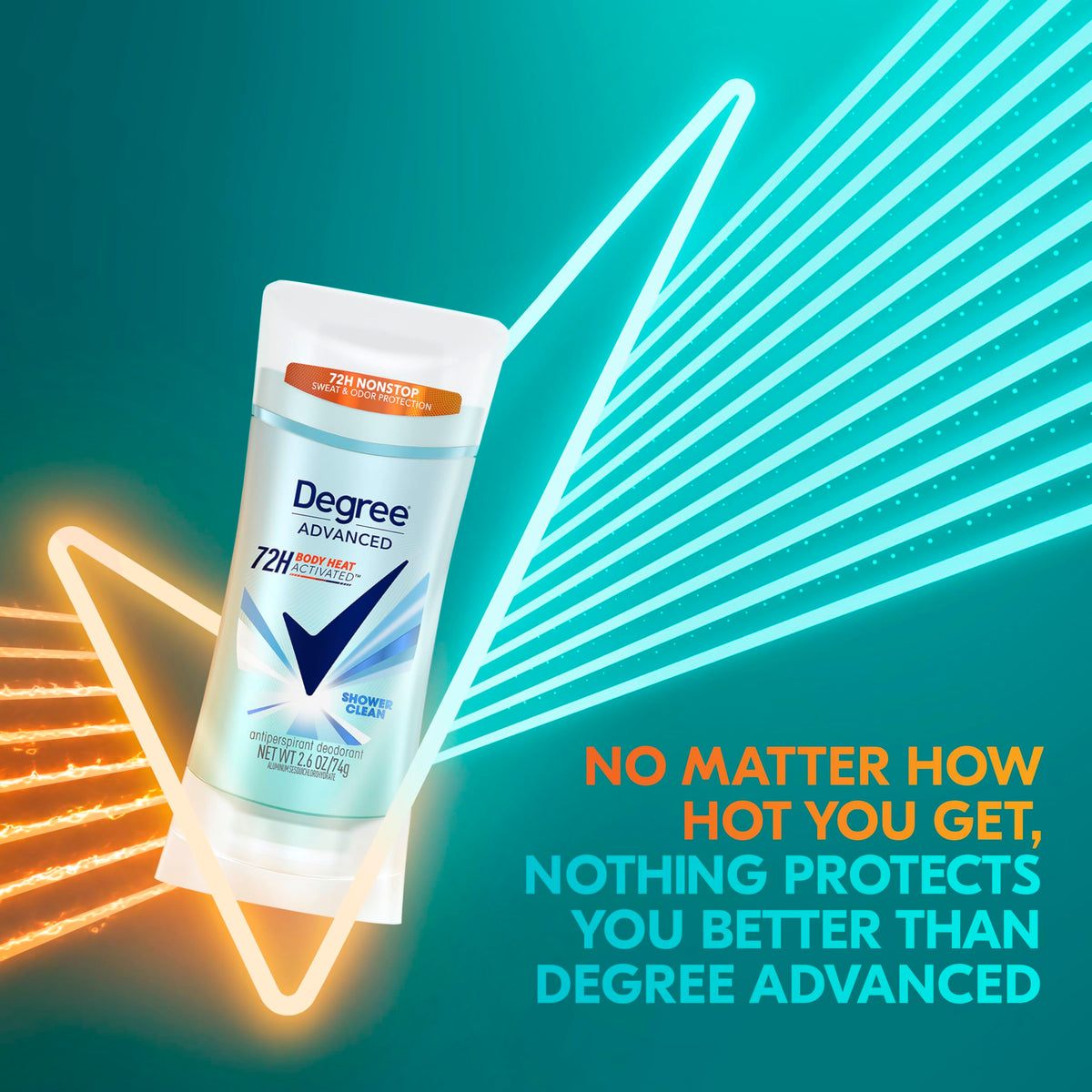 Degree Advanced for women rose and jasmine floral scented solid deodorant multipack
