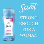 Secret brand personal care deodorant stick showing the twist mechanism at the base