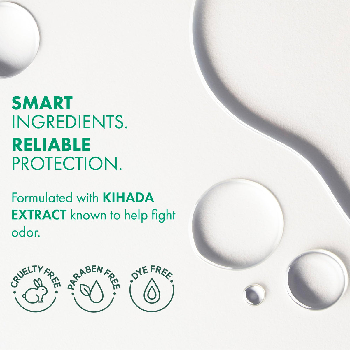 Fragrance free invisible roll on antiperspirant standing upright against a clean background.