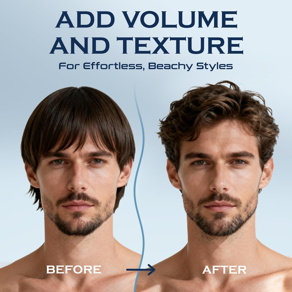 THEMANCODE sea salt spray packaging back label with instructions
