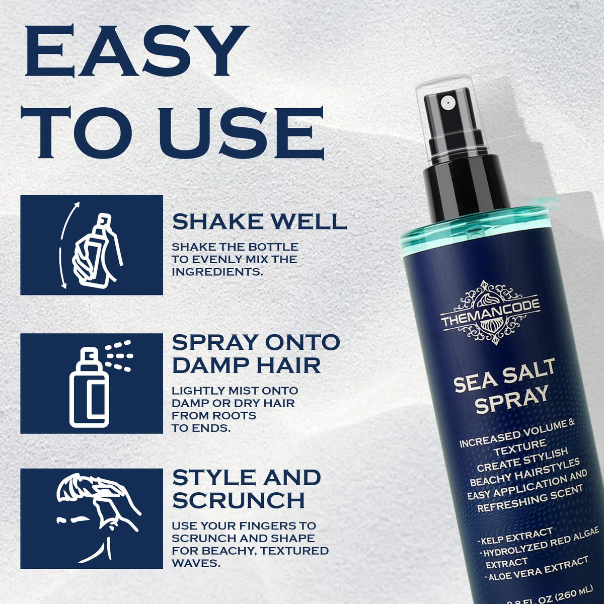 THEMANCODE premium men grooming spray premium bottle design