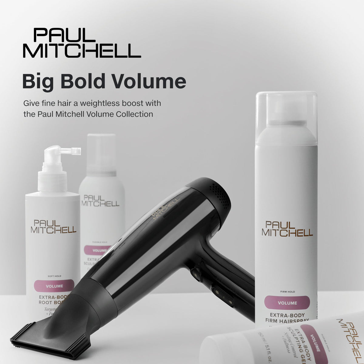 Paul Mitchell Extra-Body Root Boost spray bottle showing application mechanism