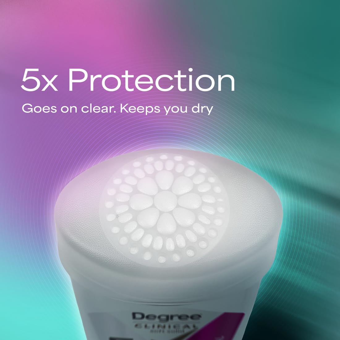 Side profile of the one point six ounce Degree clinical protection packaging.