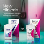 Authentic imported Degree clinical strength underarm cream stick showing product texture.