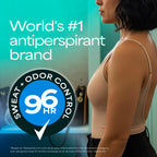 Close up of Degree Women 1.6 ounce clinical deodorant stick showing the smooth white soft solid texture