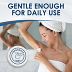 Dermatologist tested fragrance free underarm deodorant stick for allergies