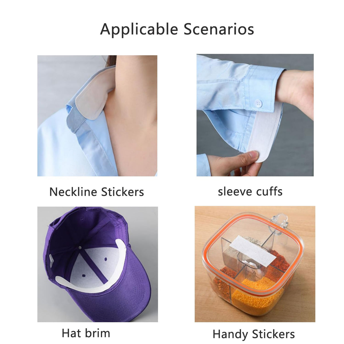 ArrErr sweat protection pads for hat bands and caps