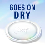 Close up of Secret Clinical Strength Antiperspirant detailing the hundred hour sweat defense logo.
