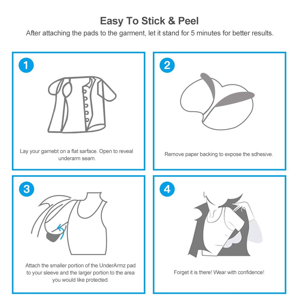 CFGROW disposable underarm pads pile of 100 count