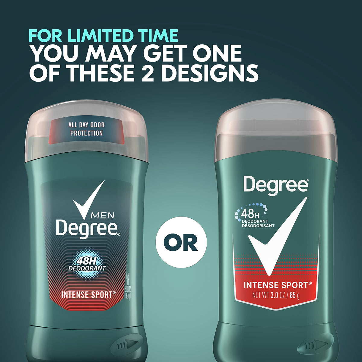 Degree Men imported aluminum free deodorant for men packaging details