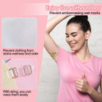 Nude and white sweat absorbent pads set