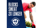 Right Guard Sport clear gel antiperspirant fresh scent three ounce container application dial.
