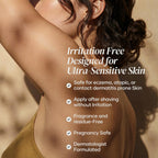 Back label view of DERMAdoctor brightening underarm roll on listing the active ingredients and instructions