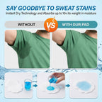 Maqihan disposable armpit pads showing absorbent texture