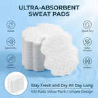 Maqihan sweat pads in individual packaging for travel
