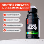 SweatBlock bottle showing 1.2 fluid ounce size
