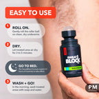SweatBlock antiperspirant formula application demonstration