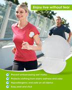 Ottolives sweat pads packaging for men and women