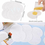 Close up of Besarme armpit sweat pads adhesive backing