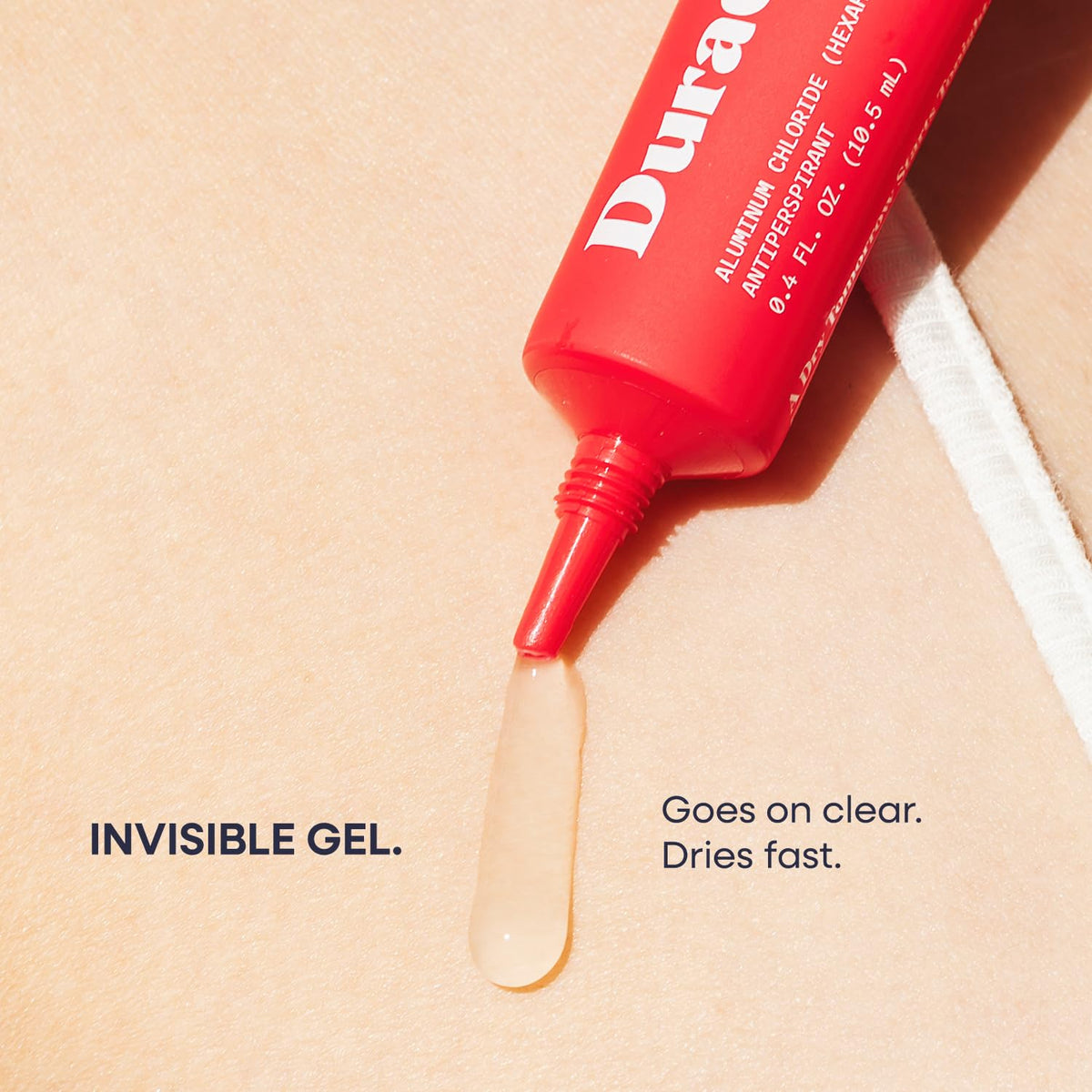 Travel size Duradry sweat minimizing gel bottle