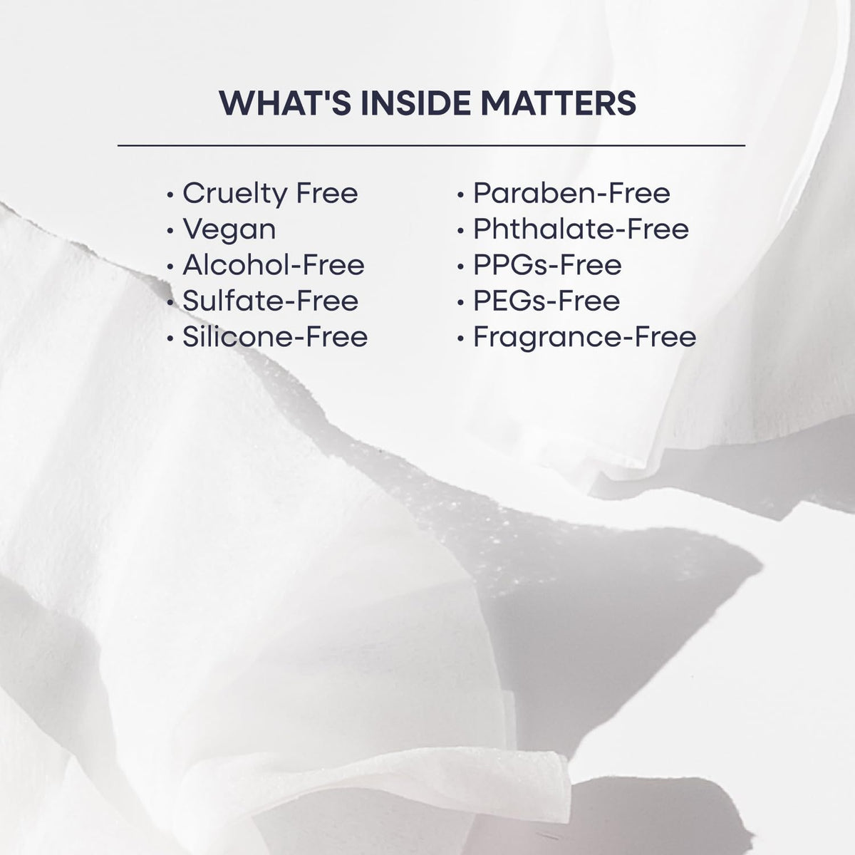 Duradry body wipes for underarm and chest use