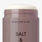 Salt and Stone Black Rose and Oud deodorant lifestyle shot