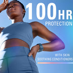 Back label of Secret Clinical Strength soft solid antiperspirant detailing drug facts and active ingredients.