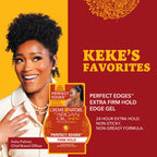 Creme of Nature 48 hour extra firm hold edge gel for frizz control