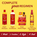 Creme of Nature alcohol free edge gel with exotic shine benefit