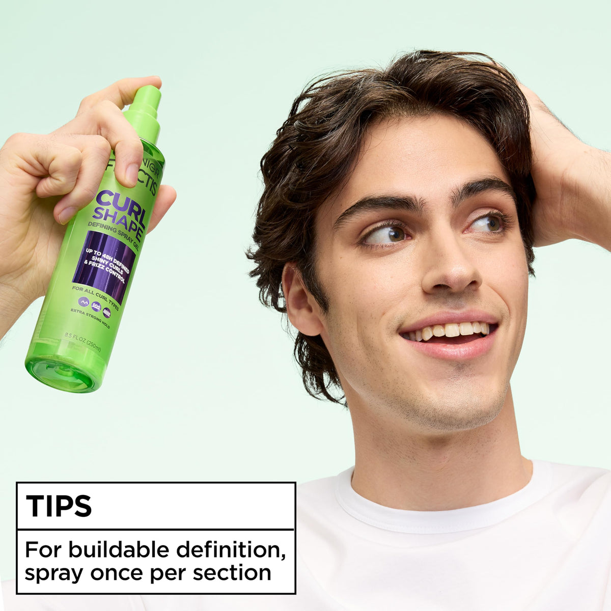 Three count bundle of Garnier Fructis non sticky hair styling gel
