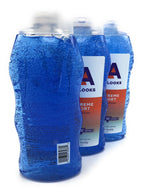 Close up view of authentic imported Level Ten Plus Extreme Sport hair styling gel bottles
