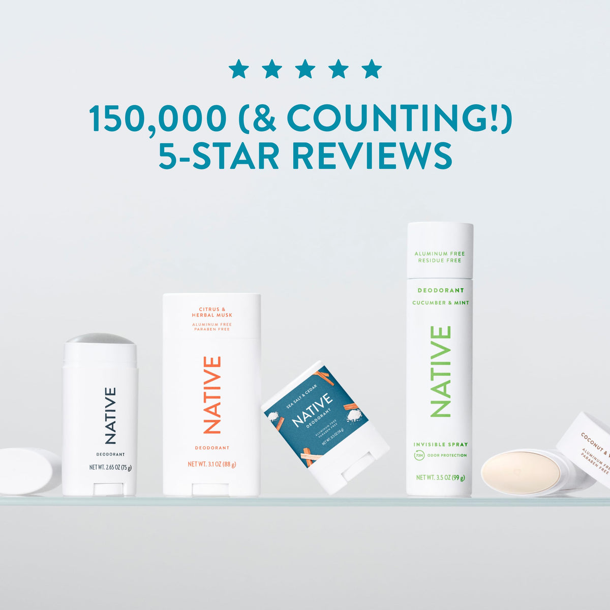 Native brand natural deodorant product texture