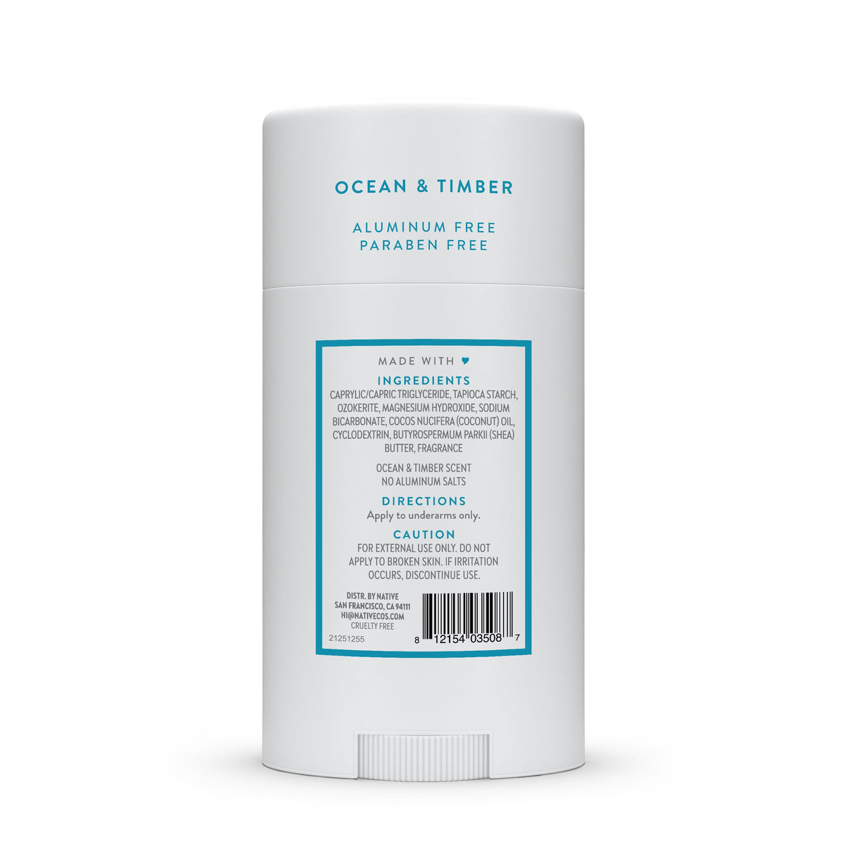 Native deodorant 2.65 ounces size scale