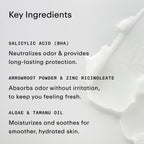 Side profile of Phlur natural deodorant stick