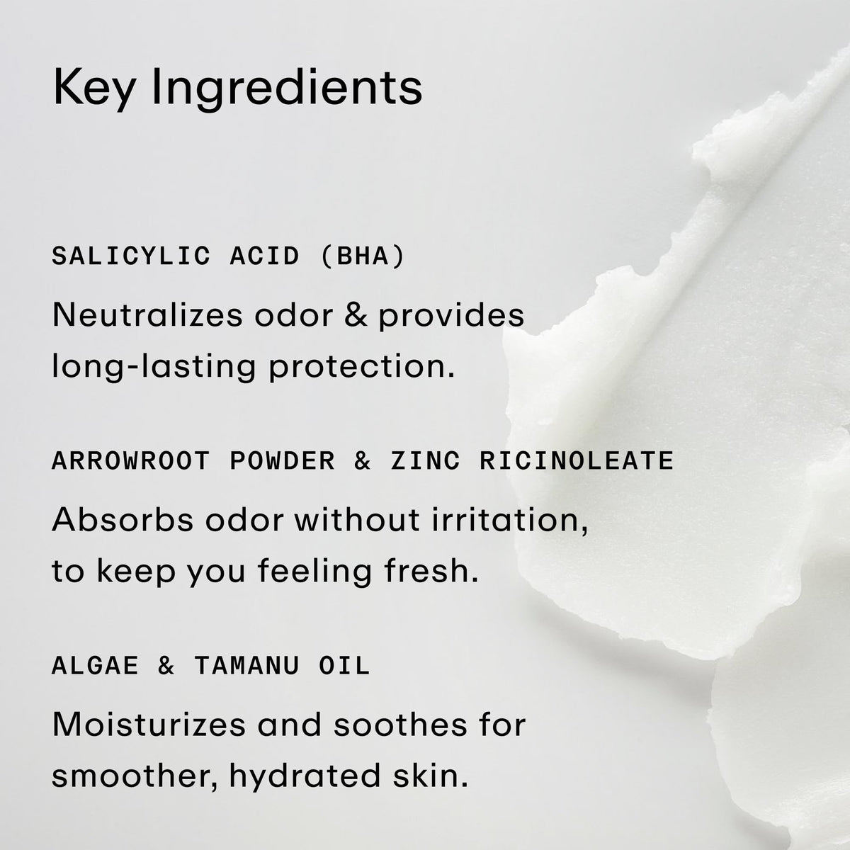 Side profile of Phlur natural deodorant stick