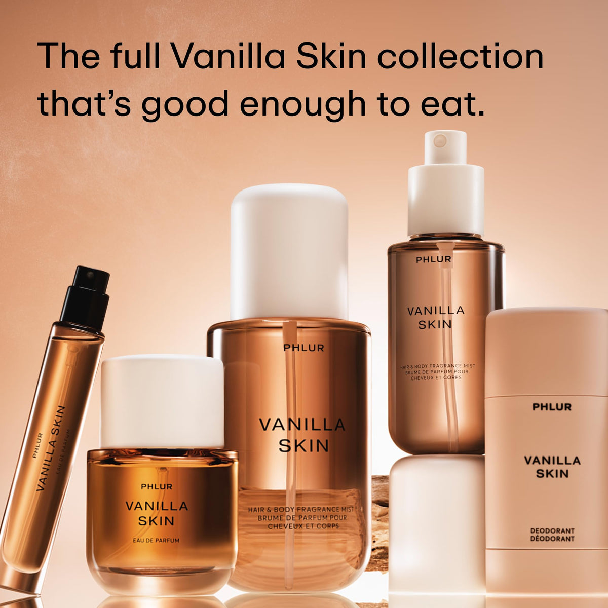 Phlur Vanilla Skin deodorant packaging back side ingredients