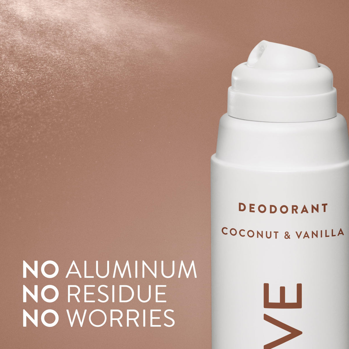 Close up of Native branding on white canister