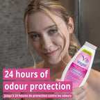 Talc-free Vagisil feminine deodorant powder container showing back label details